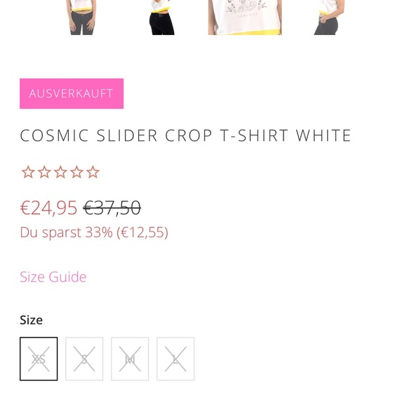 Zealous Cosmic Slider Organic cotton Surf crop Tee ringer - Picture 5 of 13